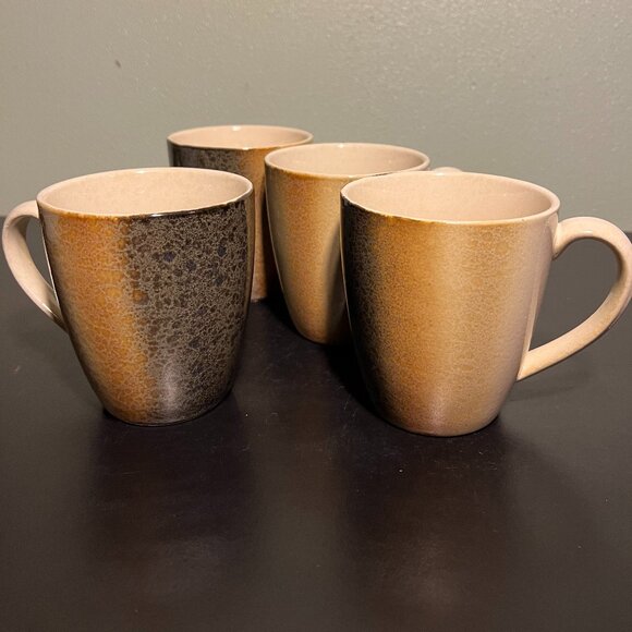 Set of 4 SANGO Nouveau Sands 4745 Stoneware Mugs ~ Warm Earth Tones - Picture 2 of 10
